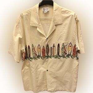 Men's Surfboard Print Casual Shirt